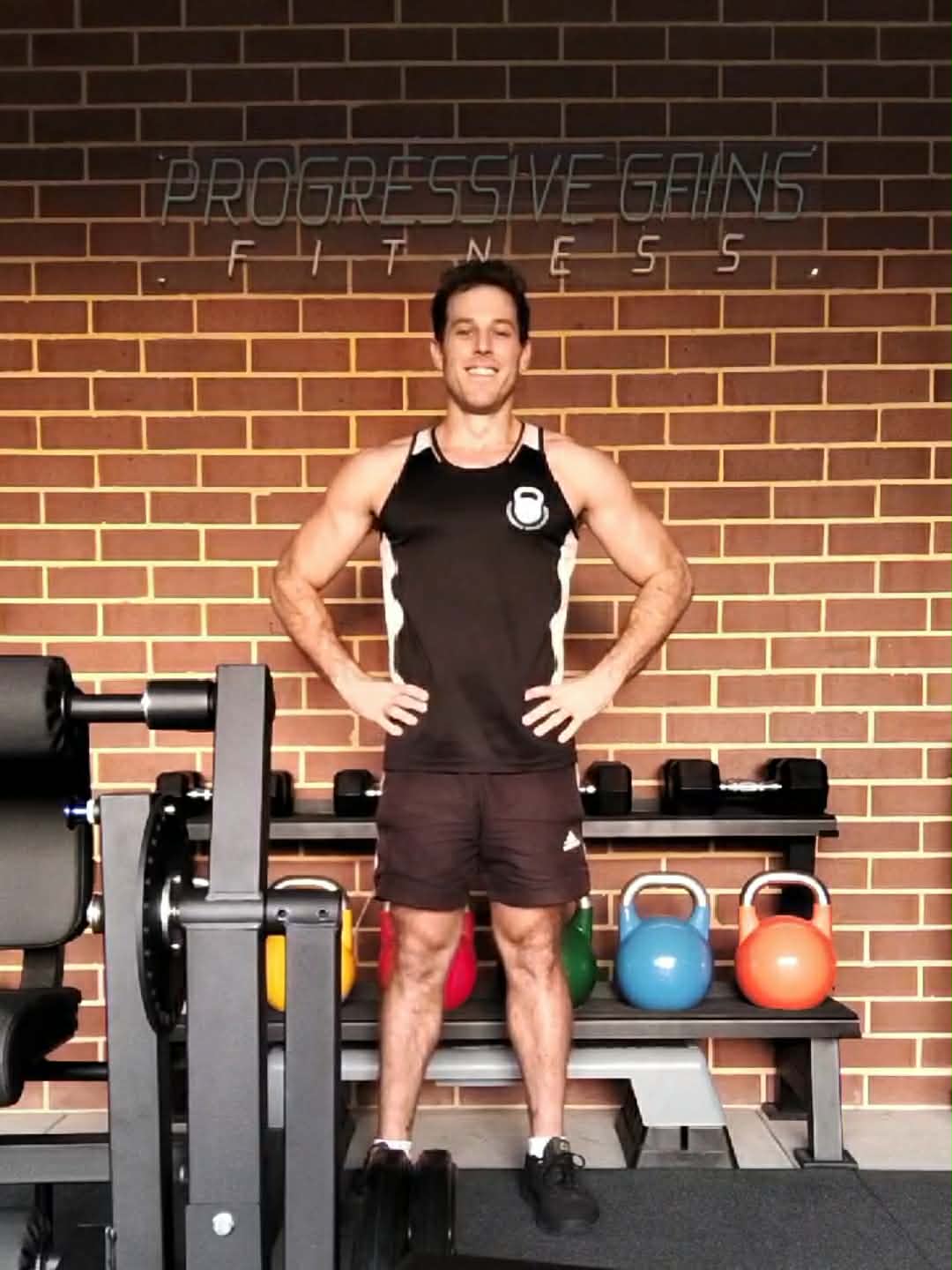 Jason - Vegan Fitness and Nutrition Coach Australia in his private gym