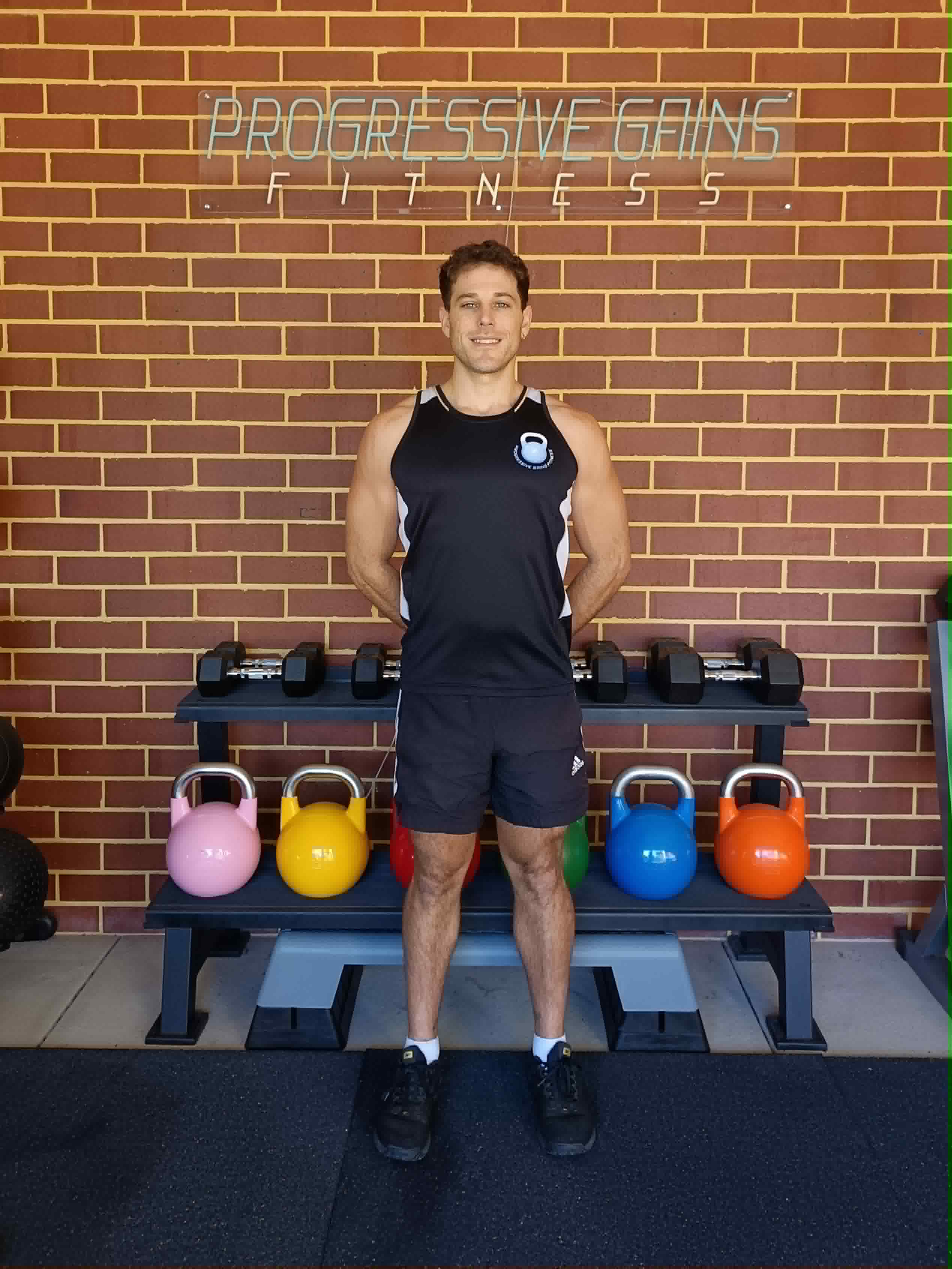 Jason - Vegan Fitness and Nutrition Coach Australia in his private gym